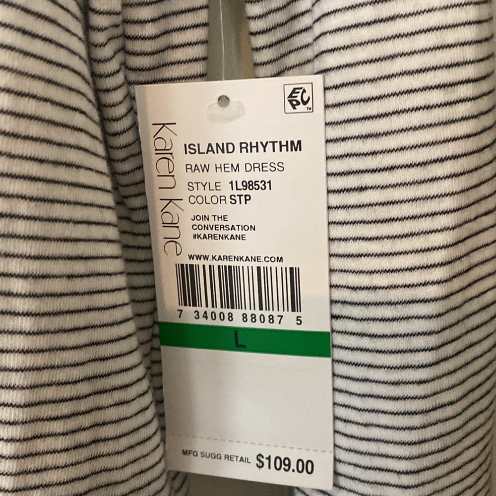 Karen Kane hooded casual dress with front pocket - Picture 4 of 5
